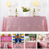 Pink Gold Square Tablecloth 72x72-Inch Sequin Tablecloth Birthday Decor Baby Shower Table Cloths for Parties Wedding Tablecloths Fuchsia Pink Table Skirts for Round Tablecloth (72"x72", Pink Gold)