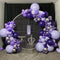 Macaron Purple Balloon Arch Garland Kit-Macaron Purple Balloon Metallic Purple Balloon Silver Balloon 133Pcs for Birthday,Gender Reveal,Baby Shower,Wedding,Engagement,Christmas and Bachelor Party Decoration.