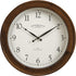FirsTime & Co.® Walnut Garrison Wall Clock, American Crafted, Walnut Wood, 16 x 2 x 16,