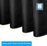 AmazerBath Waffle Shower Curtain, Heavy Duty Fabric Shower Curtains with Waffle Weave Hotel Quality Bathroom Shower Curtains, 72 x 78 Inches (Black)