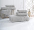 Qute Home 4-Piece Hand Towels Set, 100% Turkish Cotton Premium Quality Towels for Bathroom, Quick Dry Soft and Absorbent Turkish Towel Perfect for Daily Use, Set Includes 4 Hand Towels (Grey)