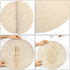 16 PCS Round Placemats and Coasters Set Braided Heat-Resistant Non-Slip Waterproof Durable Indoor Outdoor Coffee Kitchen Table Mats for Dining Tables(Beige,8 Placemats and 8 Coasters)