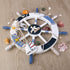 WINOMO 18-Inch Wheel Wall Decor Nautical Decor Nautical Boat Steering Wheel