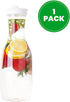 Plasticpro Clear Plastic Premium Water or Beverage Pitchers Heavy Duty Beverage Containers with Lids for Restuarants, Party's, or Schools 50 ounce