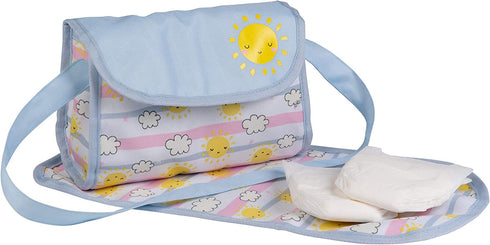 Adora Sunny Days Baby Doll Accessories Interactive, Color Changing & Water Activated Baby Doll Diaper Bag Multi color,13 inch