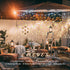 Koicaxy Curtain Lights, 138 Led 12 Stars Curtain Lights Drop Fairy String Lights Waterproof for Outdoor Use 8 Lighting Modes Timing for Ramadan Party Bedroom Wedding Window Christmas