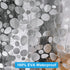 UFRIDAY Extra Long Shower Curtain Liner 72x86 Inch?EVA Plastic Waterproof Shower Curtain with 5 Magnets,Heavy Duty,Semi Transparent, 3D Cobblestone Bathroom Liner