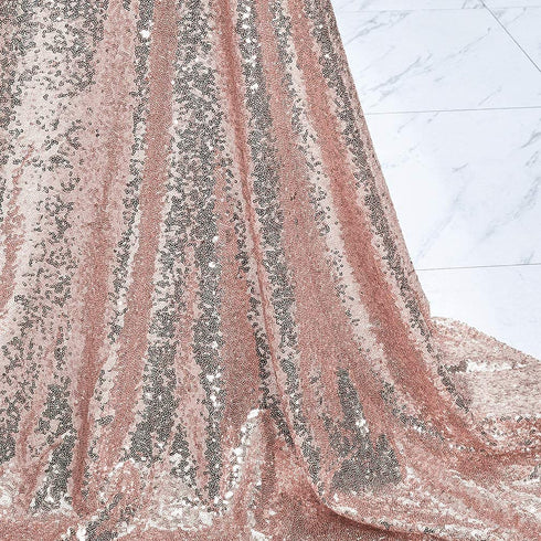 Hahuho 50x80 inch Rectangular Sequin Tablecloth Rose Gold, Glitter Tablecloth for Bridal Shower Decorations, Birthday, Wedding, Dessert, Banquet?50x80 Inch, Rose Gold?