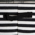 DII Laundry Storage Collection Cabana Stripe Collapsible and Waterproof Bins, Medium Rectangle, 14x8, Black, 2 Piece
