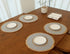 LEVIMETREE Rattan Placemats Set of 4, Natural Cotton and Rattan Woven Coasters, 11.8-inch Round Placemats for Dining Table, Kitchen, Heat Resistant Thick Rattan Chargers, Fall Place Mat Grey Placemats