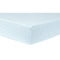 Trend Lab Deluxe Flannel Fitted Crib Sheet, Aqua Herringbone