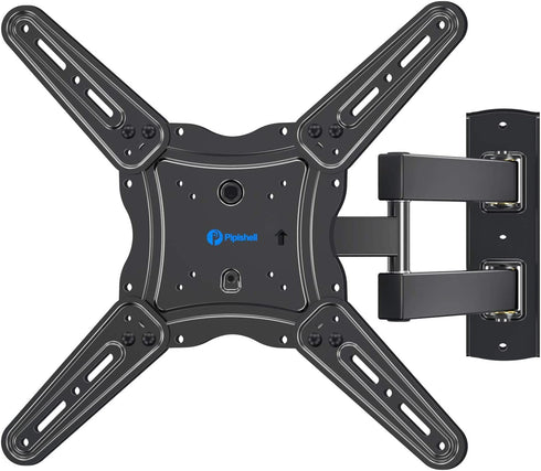 Full Motion TV Wall Mount Bracket, Articulating Arms Swivel Tilt Extension Rotation, Fits Most 26-55 Inch Flat Curved LED LCD OLED TVs, Max VESA 400x400mm Holds up to 88lbs by Pipishell