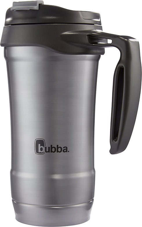bubba Hero Dual-Wall Vacuum-Insulated Stainless Steel Travel Mug, 18 oz., Gunmetal