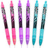Zebra Z-Grip Smooth Ballpoint Pen - 1.0mm - Funky Flame - Stripe Barrel - Blue, Pink, Violet - Pack of 6