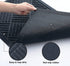 HAOJIAO Front Door Mats Outdoor , 17 x 29 Heavy Duty Rubber Non Slip Indoor Doormat, Durable Low Profile Welcome Mat Dirt Resistant Floor Rug for Entryway Patio Christmas, Grey