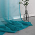 Teal Curtains 84 Inch Length for Bedroom Decor Pair Set 2 Panels Ombre Aqua Blue Turquoise Gradient Grommet Semi Drapes Transparent Window Sheer Beach Curtains for Living Room Girls Dining 52x84 Long