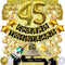 Gold 45th Birthday Decorations kit- Cheers To 45 Years Banner Balloons and Cake Topper, Happy Birthday Sash, Gold Tinsel Foil Fringe Curtains, for Birthday&Anniversary Decorations
