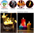AGPTEK Timer Flickering Tea Lights 24 Pack Flickering LED Candles with Timer Battery Operated Flameless Tealight Candles for Wedding Holiday Party Home Decoration Warm White