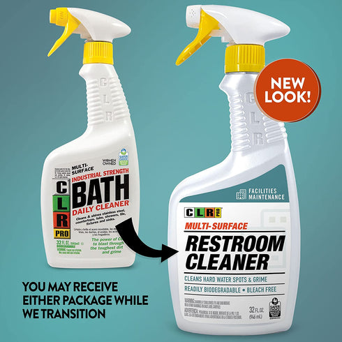 CLR PRO Industrial Multi-Purpose Restroom Cleaner, 32 Ounce Spray Bottle