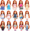 BARWA 6pcs Kelly Doll Clothes Fashion Dresses Outfit for Kelly Doll