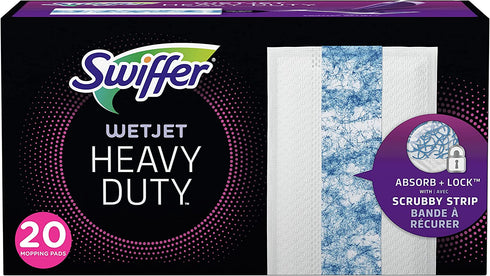 Swiffer WetJet Heavy Duty Mopping Pad Refill, 20 Count