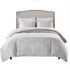 Comfort Spaces Kienna Quilt Set-Luxury Double Sided Stitching Design All Season, Lightweight, Coverlet Bedspread Bedding, Matching Shams, Twin/Twin XL(66"x90"), Gray