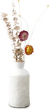 Jojuno Gray White Finish Ceramic Flower Vase Home Decor Vase and Table Centerpieces Vase for Friends and Family, Christmas, Wedding, Bridal Shower