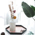 Jojuno Gray White Finish Ceramic Flower Vase Home Decor Vase and Table Centerpieces Vase for Friends and Family, Christmas, Wedding, Bridal Shower