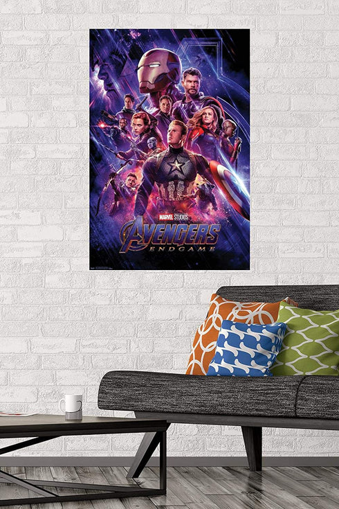 Trends International Marvel Cinematic Universe - Avengers - Endgame - One Sheet Wall Poster, 22.375" x 34", Premium Unframed Version