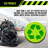 Aluf Plastics 65 Gallon Trash Bags Heavy Duty - (Huge 50 Pack) - 1.5 MIL - 50" x 48" - Large Black Plastic Garbage Can Liners for Contractor, Lawn and Leaf, Outdoor, Storage, Commercial, Industrial, Toter, Bag (PG6-6551)