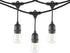 Mr Beams 2W S14 Bulb LED Weatherproof Outdoor String Lights, 24 feet, Black