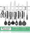 Magnetic Knife Holder for Wall - Stainless Steel Knife Magnetic Strip 18 Inch - Wall Knife Magnet Bar Rack With Hooks - Kitchen Utensil Holder and Knife Storage Holder