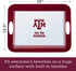 College Kitchen Collection Texas A&M University Serving Tray / Party Platter / Food Appetizer Serveware - 12.5 Inch, White