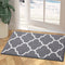 Kitinjoy Premium Indoor Door Mat, 20"x32" Non Slip Absorbent Entryway Rug, Resist Dirt Floor Mat Entrance Rug, Machine Washable Low-Profile Inside Floor Door Mat Door Rug for Entryway, Grey Trellis