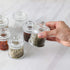KMwares 12 Pack Set 3oz Small Mini Premium Quality Glass Storage/Spice Jars with Airtight Lids - Kitchen/Bathroom Organizer, Canisters, Food Storage, Arts/Crafts Project, Decoration