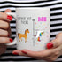 YouNique Designs Veterinary Technician Mug, 11 Ounces, Unicorn Coffee Mug for Vet Techs (White)