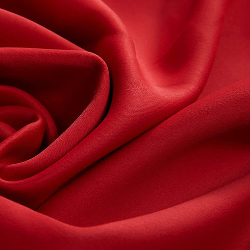Deconovo Red Blackout Curtains for Bedroom 84 Inch Long - Rod Pocket Curtains for Living Room, True Red, 42W x 84L Inch, 2 Panels