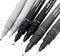 Uni Pin Fineliner Drawing Pen - Sketching Set - Gray Tones - 0.1/0.5mm - Set of 6