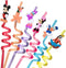24 Mouse Straws with 2 Cleaning Brush 6 Designs Great for Mickey Theme Birthday Minnie Party Favors and Party Supplies