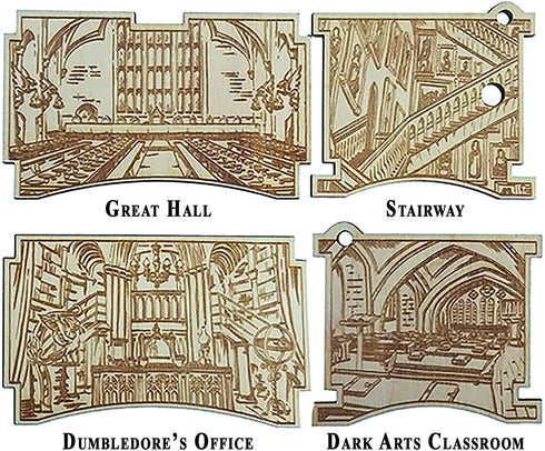 TheLaser'sEdge, Hogwarts Castle with The Music of Hedwig's Theme, Personalizable Laser Engraved Music Box (Standard)