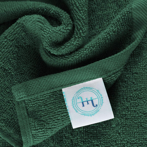 Hearth & Harbor Bath Towels - 100% Ring Spun Cotton Luxury Towels - Ultra Soft & Highly Absorbent, Bathroom Towels. Washcloths - Black