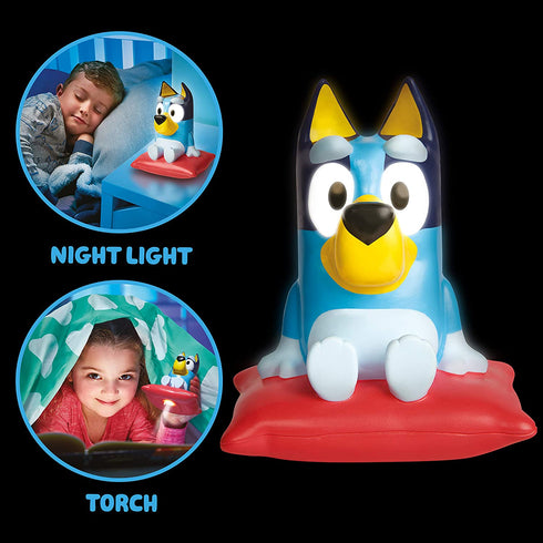 Bluey 2 in 1 Bedtime Night Light and Handy Flashlight - LED Night Light with Auto-Off Timer