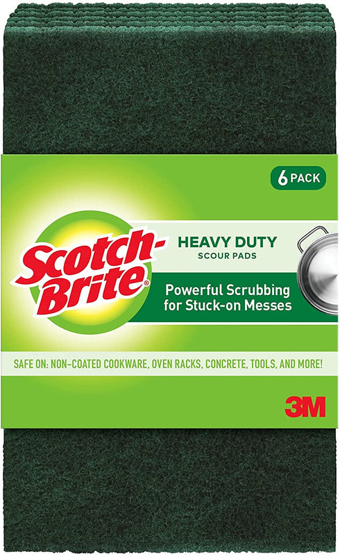 Scotch-Brite Heavy Duty Scour Pads, Scouring Pads for Kitchen and Dish Cleaning, 30 Pads