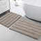 Chenille Bathroom Rugs Set Non-Slip Bath Mats for Bathroom Extra Soft and Absorbent Shaggy Bath Mats for Bathroom Floor Indoor Mat for Kitchen/Entryway (Standard: 20" x 32" and 17" x 24"),Taupe