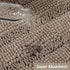 Chenille Bathroom Rugs Set Non-Slip Bath Mats for Bathroom Extra Soft and Absorbent Shaggy Bath Mats for Bathroom Floor Indoor Mat for Kitchen/Entryway (Standard: 20" x 32" and 17" x 24"),Taupe