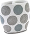 Avanti Linens Dotted Circles Collection, Toothbrush Holder, White