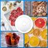 Fruit Roll Dehydrator Sheets Round Dehydrator Sheets White Fruit Roll Sheets for Fruit Roll Dried Fruit Leather Meat Beef Christmas Birthday Party Home Kitchen Bakery Use, 12.2 Inch (4)