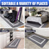 OLANLY Indoor Door Mat, 20x32, Non-Slip Absorbent Resist Dirt Entrance Rug, Machine Washable Low-Profile Inside Entry Door Rugs for Entryway, Grey