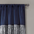 Lush Decor Night Sky Panel for Living, Bedroom, Dining Room (Single Curtain), 84" x 42" Navy and White