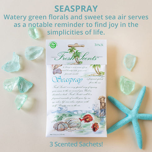 WILLOWBROOK Fresh Scents Scented Sachets - Seaspray